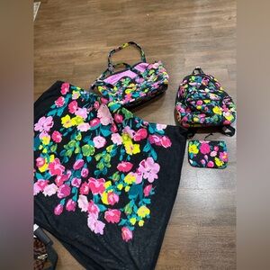 Vera Bradley Hilo Meadow 4 piece set